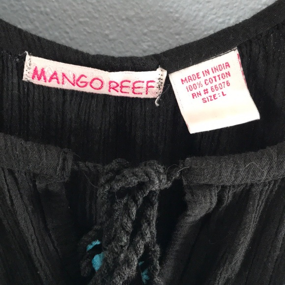 MANGO REEF Gauzy swimsuit cover up dress Size L - Picture 3 of 7
